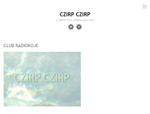 Tablet Screenshot of czirpczirp.cc